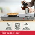 thumbnail image 4 of Classic Cuisine 24x17 Large Stainless-Steel Electric Warming Tray, 4 of 7