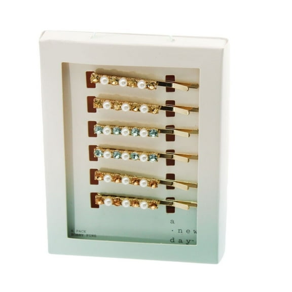 Bobby Pins A New Day Multi Crystal Toned Bobby Pin Set 6pc F00374496-154