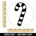 thumbnail image 2 of Candy Cane Christmas Self-Inking Rubber Stamp Ink Stamper - Blue Ink - Large 1-1/2 Inch, 2 of 7