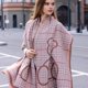 thumbnail image 4 of Bufanda cálida para mujer, manta de gran tamaño con borlas, chal de cuadros escoceses, suave y acogedor, tacto de cachemira, pashmina a cuadros, 4 of 5