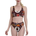 thumbnail image 2 of Picia A Cup Of Black Coffee On A Saucer Women's High Waisted Bikini Scoop Neck Swimsuit Two Pieces Bathing Suit-Medium, 2 of 8
