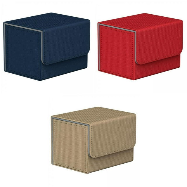Organizador De Soporte De Almacenamiento De Caja De Cubierta De Con Pantalla De Cierre Magnético TCG Azul+Organizador De Soporte De Almacenamiento De Caja De Cubierta De Con Sunnimix none
