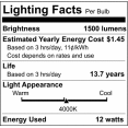 thumbnail image 6 of Satco S12431 (6 Pack) Dimmable LED Filament Light Bulbs, 12.5 Watt; Medium Base; 120 Volt, 6 of 10