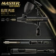 thumbnail image 4 of Master Airbrush Cool Runner II Dual Fan Air Storage Tank Compressor System Kit with Master Elite Plus Elite Level Performance Airbrush Set, Case, Dual-Action, 0.3mm Tip, 2 Cups, Hose Holder, 4 of 7