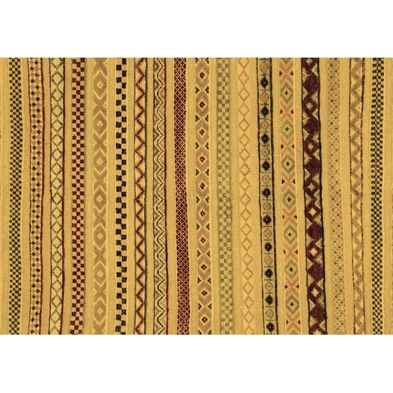 Ahgly Company Indoor Rectangle Abstract Brown Modern Area Rugs, 5' x 7'