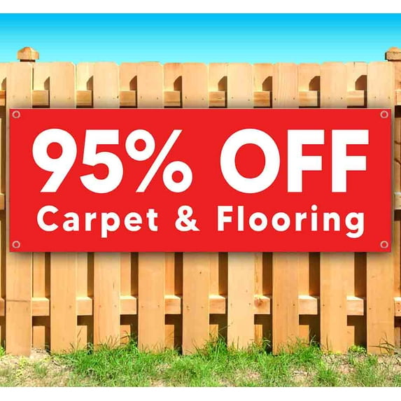 95% OFF Carpet & Flooring Customizable 13 oz Banner Heavy-Duty Vinyl Single-Sided With Metal Grommets