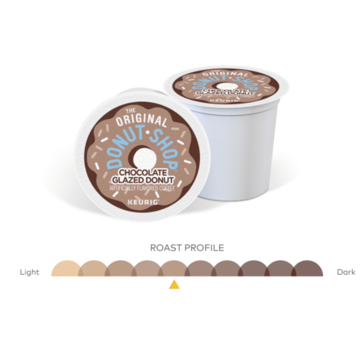 The Original Donut Shop Coffee Chocolate Glazed Donut Keurig Single-Serve K-Cup Pods, Medium Roast Coffee, 10 Count