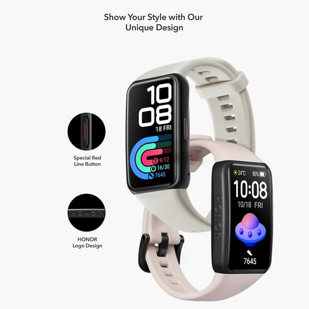 HONOR Band Smartwatch '' AMOLED Monitor De Actividad Fu00edsica De  Pantalla Grande, Monitor SpO2, Seguimiento Del Sueu00f1o, Monitor De