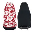 thumbnail image 6 of XYZCANDO Car Seat Covers Waterproof Car Front Seat Covers Car Seat Covers Front Seats Removable Full Protection Sedan Vehicle, Red Hibiscus Print, 6 of 10