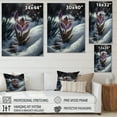 thumbnail image 4 of Designart A Blooming White And Purple Lily Flower In Winter II Canvas Wall Art, 4 of 5