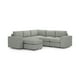 thumbnail image 1 of Sala Seccional Modular Esquinera Adapti 5 Plazas Reposabrazo Ancho + Otomano Gris Niebla, 1 of 9