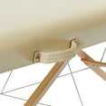 Saloniture Basic Portable Folding Massage Table Cream