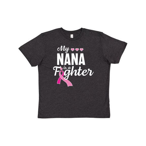 Inktastic Breast Cancer Awareness My Nana is a Fighter Youth T-Shirt