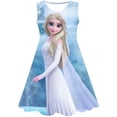 thumbnail image 1 of Frozen Anna princesa vestidos Snow Queen Girls Fancy Anna Elsa 3D disfraz cumpleaños fiesta Cosplay ropa Vestido Disney Princess7T Gao Jinjia LED, 1 of 2