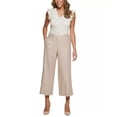 thumbnail image 2 of Calvin Klein Womens Twill Cropped Wide Leg Pants, 2 of 3