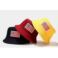 thumbnail image 4 of YOUI-GIFTS Bucket Hat Unisex American Flag Summer Beach Sun Cap for Women Men Cotton Packable Reversible Print Travel Headwear, 4 of 7