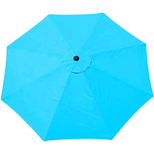 HSHDLDF Auvent de Remplacement pour Parasol de Patio 8,8 Pi, 6 Baleines, Housse Ronde en Polyester pour Parasol de Patio, Housse de Remplacement pour Parasol d'Extérieur, Parasol de Marché, Dessus