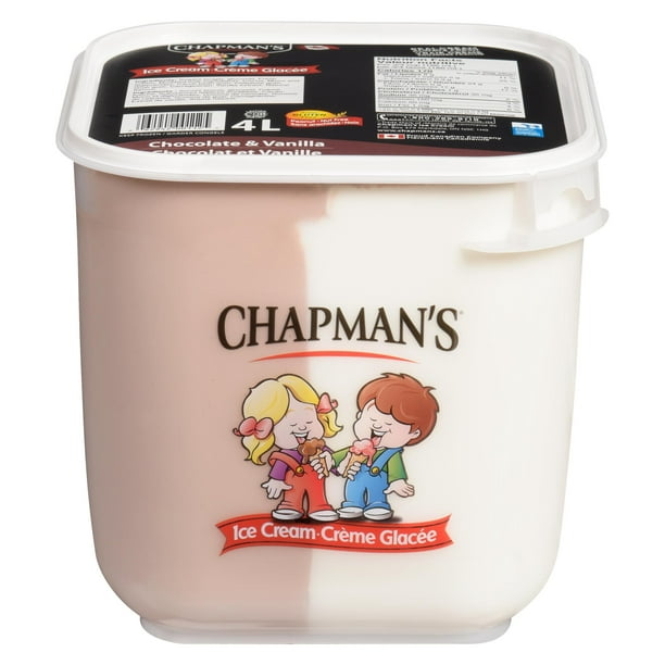 Chapman's Original crème glacée chocolat et vanille en damier