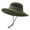 Army Green, variant on Summer Sun Hat Waterproof Wide Brim Bucket Hat UV Protection Adjustable Outdoor Rain Hat with Ponytail Hole for Fishing Hiking Camping