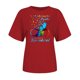 thumbnail image 2 of Camisetas de Manga Corta para las Mujeres Impresas Cuello Redondo Camiseta, Blusa Suelta de Poliéster Casual para el Trabajo, Diario Y Primavera Invierno, 2 of 4