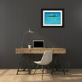 thumbnail image 3 of Krahmer, Frank 24x19 Black Ornate Wood Framed with Double Matting Museum Art Print Titled - Tropical lagoon with palm island, Maldives, 3 of 4
