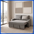 thumbnail image 1 of Sofá Cama Reclinable Matrimonial Easy Living Livorno Gris de 3 posiciones con cojines, estructura de madera de pino y tapizado en tela poliéster, 1 of 6