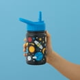 thumbnail image 3 of JoyJolt Kids Water Bottle with Straw Lid, 12oz Stainless Steel Reusable Tumbler for Toddlers, Girls, Boys, or Teen, Vacuum Insulated Water Bottle for School, Travel, and Outdoors, Leakproof, Black, 3 of 9