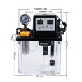 thumbnail image 2 of MesaSe Display 2.0L 50ml/min 220 V 28W Automatic Lubricating Oil Pump Oil Injectors Full Copper Motor Electric Oil Pump Timing Oil Level Alarm Function, 2 of 7