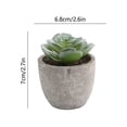 thumbnail image 6 of Small Fake Plants Realistic Lifelike Artificial Potted Succulents, Mini Durable Plastic 2.7x2.6x2.6 in with Pot Faux Plants for Home Office, Kitchen, and Indoor Table Decor, 6 of 6