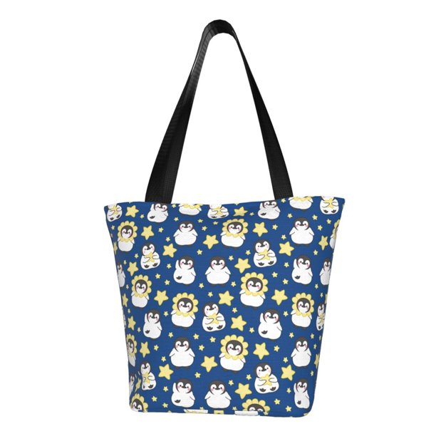 Balery Star Penguin Bolsa de Hombro con Diseño, Bolsa Grande y Duradera, Bolsa Versátil para Compras