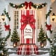 thumbnail image 5 of Seyotauo Merry Christmas Door Cover 35x71 Christmas Gift Box Present Hanging Banner Decoration Winter Holiday Bow Window Door Cover Stripes Ornaments Year Party Home Wall Outdoor, 5 of 9