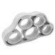 thumbnail image 3 of Banda elástica de silicona para agarre de mano, 3 uds., 5 dedos, para gimnasio, entrenamiento físico (gris, 11LB), 3 of 4