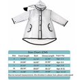 thumbnail image 3 of Imperméable Transparent pour Enfants, Veste de Pluie à Capuche pour Garçons et Filles, Légère, 3 of 3