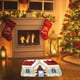 thumbnail image 4 of Adornos navideños, adornos navideños, alfombras de baño con diseño de árbol de Navidad para sala de estar, alfombra verde, absorbente, lavable, para ducha, suave y gruesa, de poliéster., 4 of 6