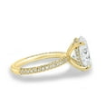 thumbnail image 2 of ESTE ORIGIN 4.85CT Oval Moissanite Solitaire Engagement Ring in 14K Yellow Gold for Women US 7, 2 of 8