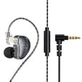 thumbnail image 1 of Auriculares con cable en el oído con cable Auriculares de sonido envolvente Auriculares de reducción de ruido Llamada de voz con micrófono Earbudos Suministros para computadoras Negro kenally EL022392-02B, 1 of 7