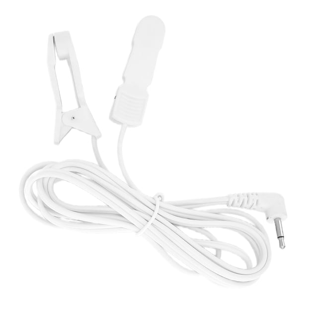 LHCER Fil Électrode de Masseur, Fil Électrode de Machine de Physiothérapie, Câble de Connexion de Fil Électrode à Pince d'Oreille Portable 2,5 mm Accessoire pour Machine de Massage Numérique TENS