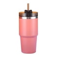 thumbnail image 1 of Yeacher 20oz Insulated Cup with Lid and Straw Reusable 304 Stainless Steel Water Bottle Iced Coffee Bear Travel Mug for Car Gym Fitness, 1 of 8