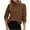 Brown, variant on Womens Fashion Fall Clothes Long Sleeve Shirts Trendy Tunic Tops Dressy Casual Ladies Fall Solid Color Shirt Dark Blue XL