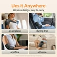 thumbnail image 3 of YUHUO Foot Massager with Heat, Knee Shoulder Elbow 3 in 1 Feet Massager, Heated Knee Massager, Shoulder Massager with Heat Vibration, 210 mins Battery, Cordless Portable, 3 of 9