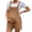 Brown, variant on Women's Maternity Short Overalls 2026 Casual Button Sleeveless Adjustable Waist Breathable Pregnancy Overall Romper with Pocket Brown M