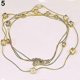 thumbnail image 1 of Women Square Rhinestones Beads 2 Layers Golden Alloy Chain Long Sweater Necklace--Gold-Product code 60795 Purple, 1 of 5