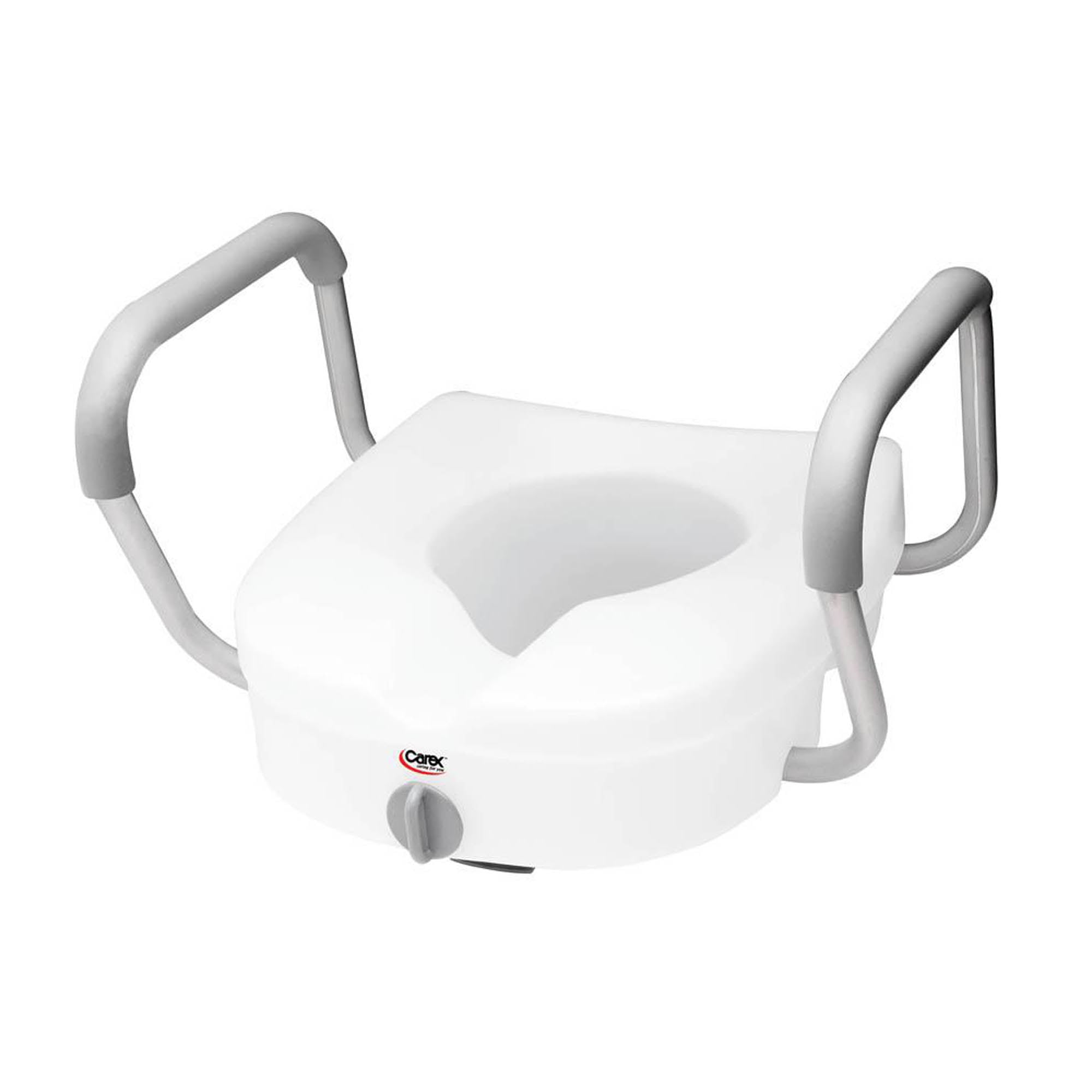 Raised Toilet Seat Carex Toilet Seat Riser Adds 5 Inch of Height to Toilet 