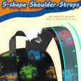 thumbnail image 5 of Monster Cartoon Truck Black Pattern 17" Waterproof Oxford School Backpacks for Teens, S-Shape Padded Straps, for School, Travel, Hiking, Camping, 5 of 5