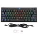 thumbnail image 1 of Teclado mecánico 61 teclas tres modos RGB 1800mAh batería respuesta rápida teclado mecánico inalámbrico para juego OfficeBlue Switch, 1 of 8