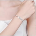 thumbnail image 4 of HSHDLDF Heart Medical Alert Bracelet for Women Emergency First Aid Health Alert Engraved Stainless Steel Adjustable Chain Bracelets, 4 of 5