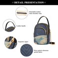 thumbnail image 4 of FORMRS Crossbody Bag for Women Quilted Travel Shoulder Cell Phone Purse with Chain Strap Handbag, Blue Earth, 4 of 7
