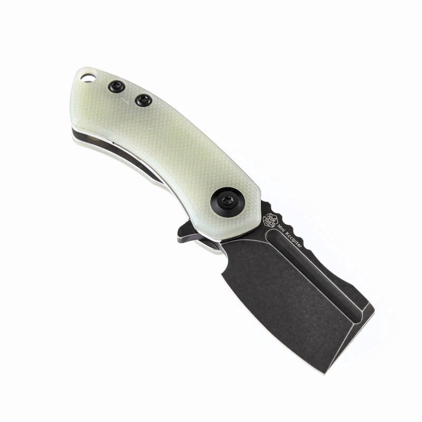 Kansept Mini Korvid Folding Pocket Knife 1.45'' 154CM Blade,Jade G10 Handle,T3030A4