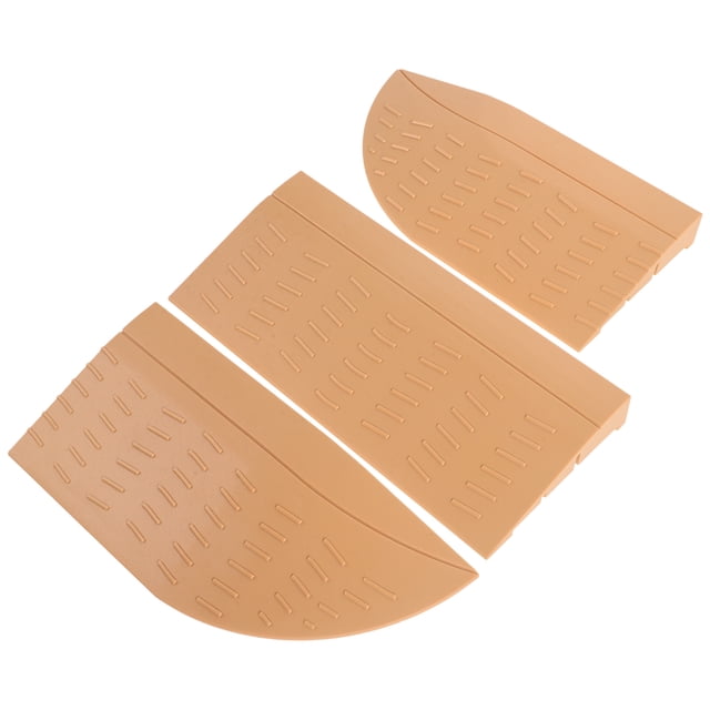 OULII 1 Set Doorstep Ramps Climbing Mat Step Ramp Khaki for Threshold Crossing Homeowners