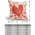 thumbnail image 4 of Valentines Day Pillow Covers 18X18 Inch Valentine Pink Red Hearts Decorative Pillow Cases Wedding Mother''s Day Anniversary Cotton Linen Throw Pillows Set of 2 Home Decor for Sofa Couch Bedroom, 4 of 6